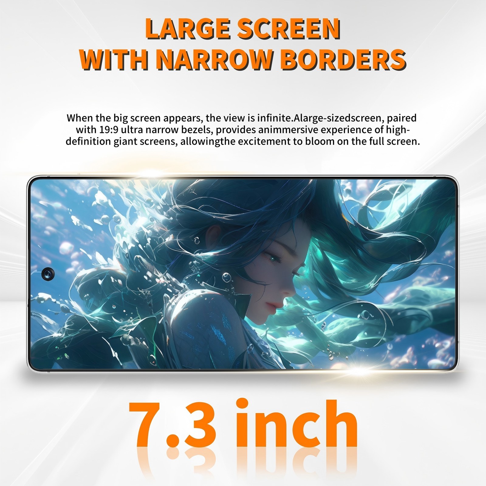 C26 Ultra 5G Unlocked Smartphone, 8GB RAM 256GB Storage Android 15 Cell Phone, 6.9inch FHD Display, 8000mAh Long Battery, Dual SIM, Face & Fingerprint Unlock, GPS, Built-in Stylus - Image 3