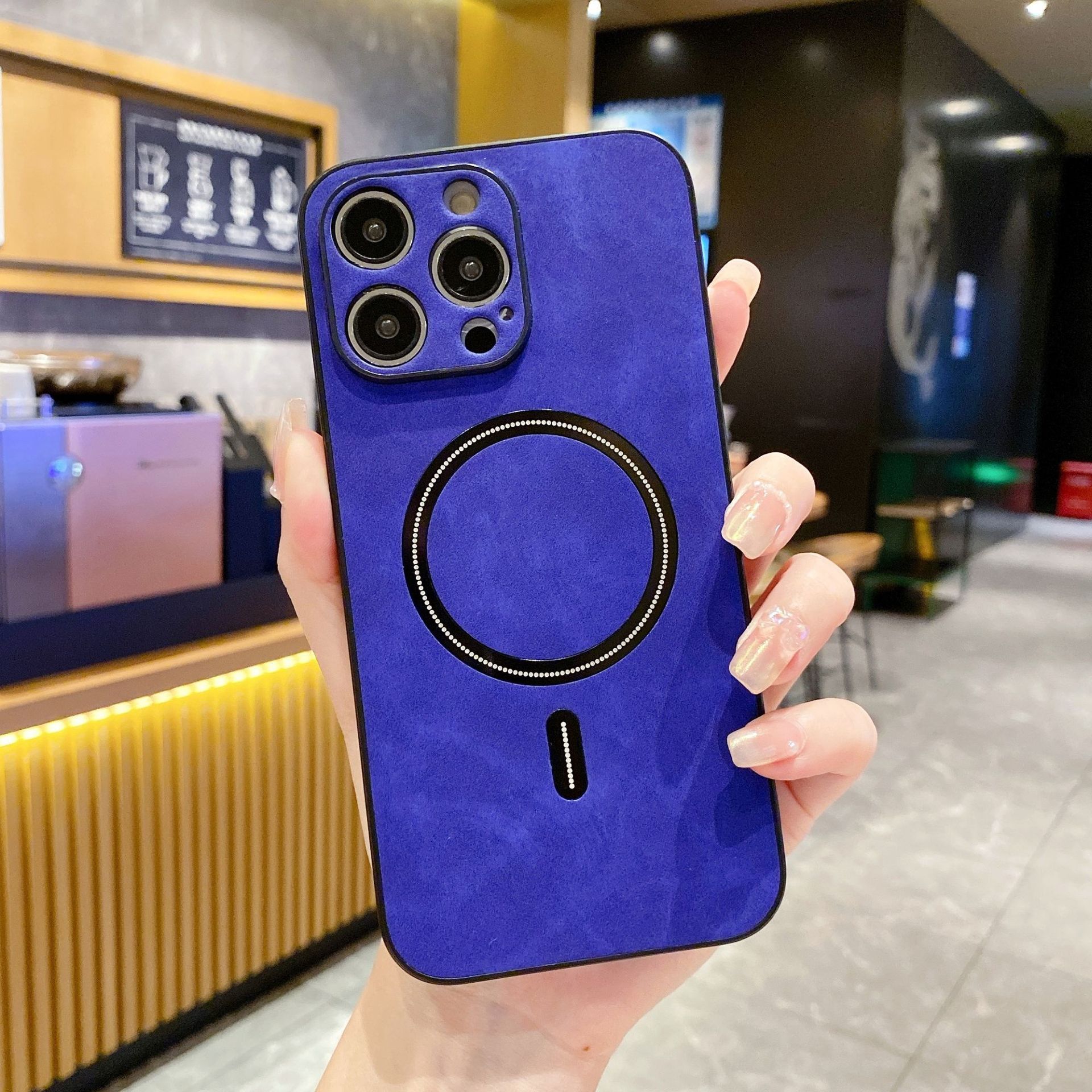 Iphone15pro Magnetic Lambskin All-inclusive Protective Cover - Image 10