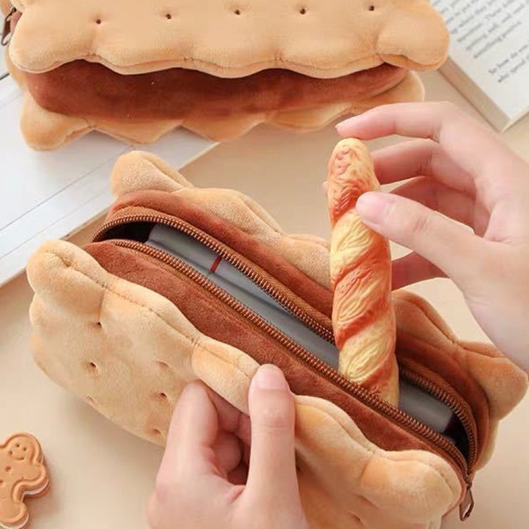 Sandwich Biscuit Plush Pencil Bag - Image 10