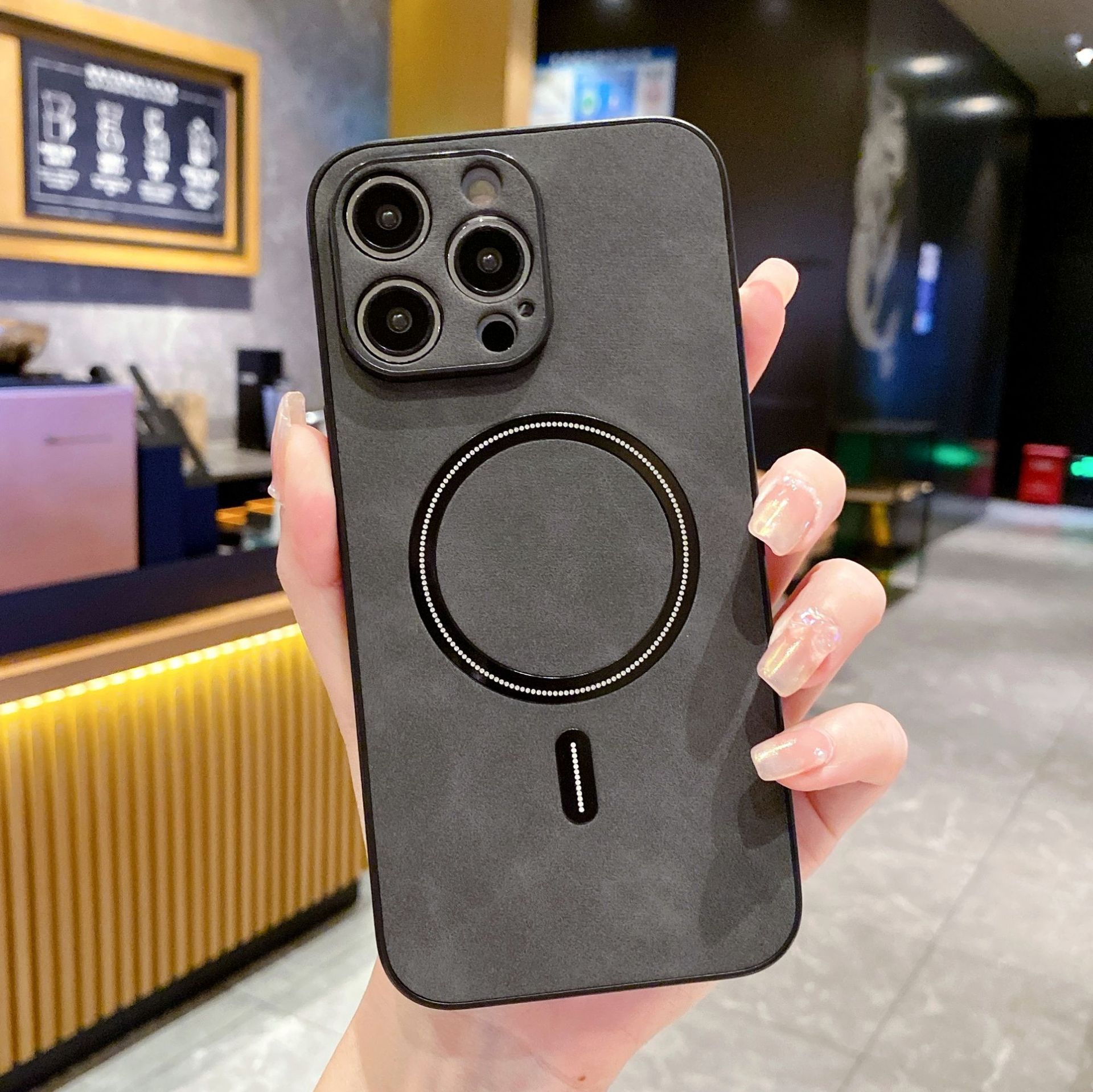 Iphone15pro Magnetic Lambskin All-inclusive Protective Cover - Image 5