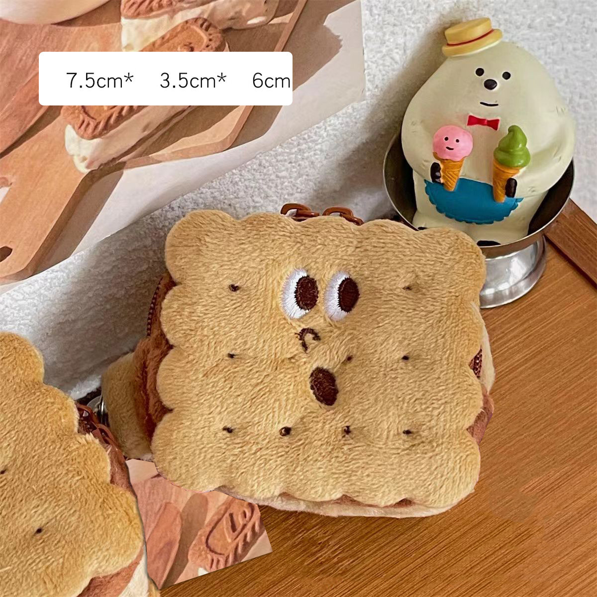 Sandwich Biscuit Plush Pencil Bag - Image 4